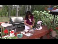 grilled fish سمك مشوي burghul salad with vegetables سلطة برغل blueberry cake samira's kitchen # 168