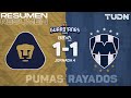 Resumen y goles | Pumas 1-1 Monterrey | Guard1anes 2020 Liga BBVA MX - J4 | TUDN