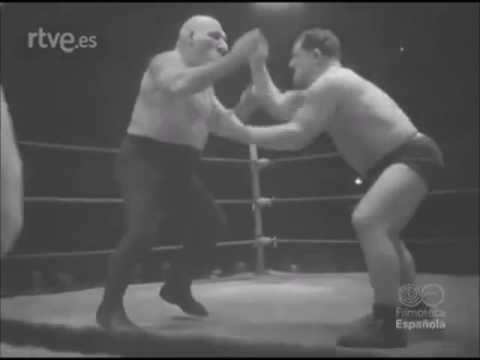 Maurice Tillet - French Angel in Barcelona Spain at Price Theater 1948