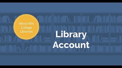 Library Account | WHCCD Libraries