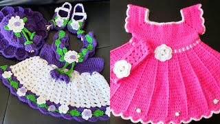 Latest Handmade Crochet Baby Frocks Patterns