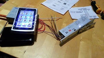 Testing the new RFID/keypad