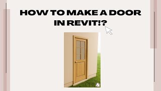 Famous How To Make A Door In Revit! #architecture #revit #interiordesign #tutorial Profile