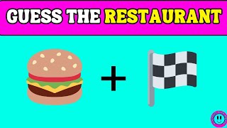 Guess The fast Food Restaurant By Emoji🍕🍟| Fast Food Emoji Quiz Challenge