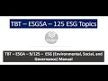 TBT - ESGSA - 9/125 - ESG (Environmental, Social, and Governance) Manual @esgsacademy6537