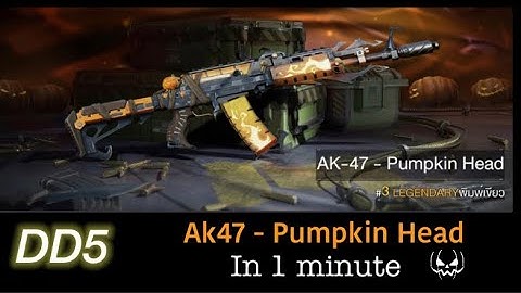 Call of duty mobile : Ak47 Pumpkin Head review in 1 minute🕐