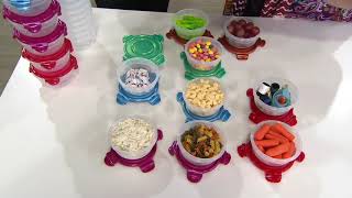 Lock & Lock 10-Piece Mini Bowl or Mini Square Storage Set on QVC screenshot 2