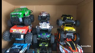 full box of truck car reviews for boys