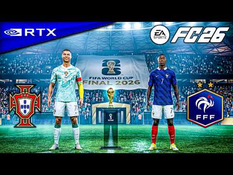 FC 26 - Portugal vs. France Ft. Ronaldo, Mbappe, | FIFA World Cup Final 2026 | [4K60]