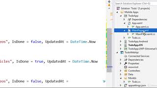 I want to connect my Xamarin Forms app to REST API : Implementing a static ListView