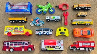 Finding Lot's of Beautiful Toy Vehicles | RC School Bus, Tanker, Dirt Bike, Fire Truck, Dump Truck