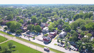 St Charles, Mo. - Main Street - Drone Video