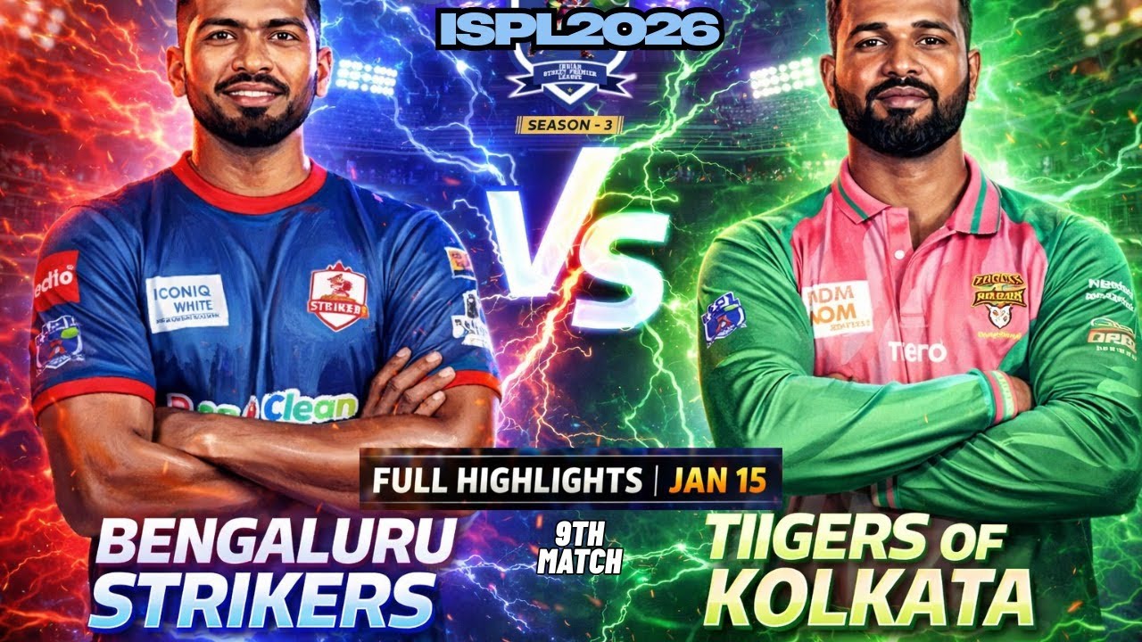 Bengaluru Strikers vs Tiigers of Kolkata | 9th Match | ISPL SEASON 3 Highlights 