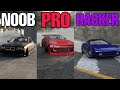 NOOB vs PRO vs HACKER - CAR X DRIFT RACING ONLINE