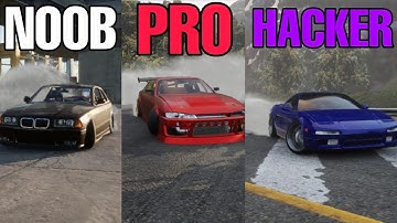 NOOB vs PRO vs HACKER - CAR X DRIFT RACING ONLINE