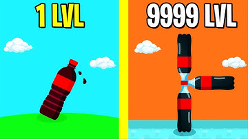 Bottle Flip 3D ALL LEVELS! NEW GAME BOTTLE FLIP 3D WORLD RECORD!
