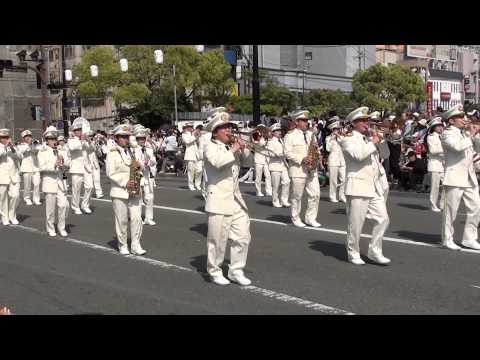福岡市消防音楽隊 ｶﾗｰｶﾞｰﾄﾞ隊 2013/05/04パレード