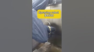 Industrial robot #automobile #machine #industrial #factory #manufacturing #robot #spraying