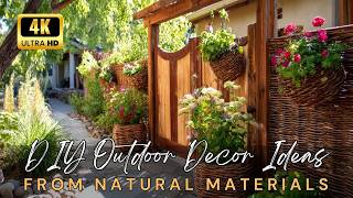 Turn Natural Materials into Rustic DIY Outdoor Art: Creative Summer Garden Design Ideas