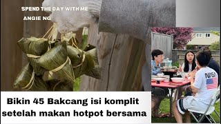 Download lagu Makan hotpot lagi di samping rumah dan bikin bakcang isi komplit!