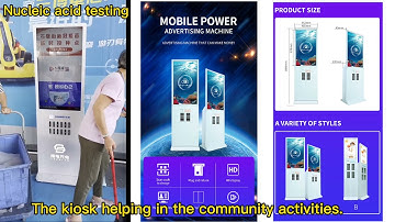 Scanning QR Code Vending Machines Sharing Power bank Rental Stations with benshidisplay Screen