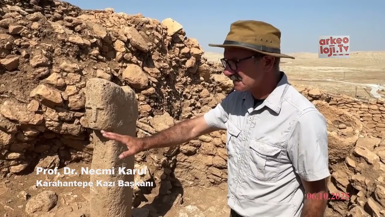 Karahantepe'de İnsanı Sembolize Eden T Biçimli Dikilitaş Ortaya Çıkarıldı