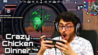 CRAZY CHICKEN DINNER EVER @CarryMinati Playing BGMI Crazy Gameplay