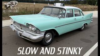 Meet Perky! The Slowest Plymouth Ever Made! This Diesel Powered 1959 Plymouth With Only 60 HP!