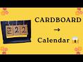 👉 DIY Perpetual Calendar from Cardboard 📅 | Easy Desk Craft✂️♻️ #youtubevideo  #cardboardcraft #diy