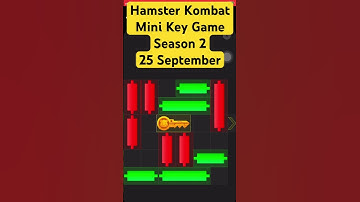 Key 5 ! 25 September Season 2 day 5 mini game solution.hamster Kombat move market candle and get key