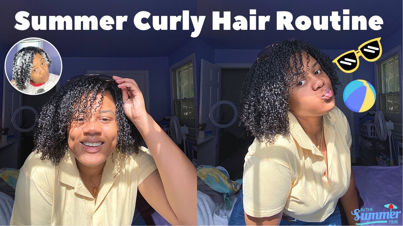 My Summer CURLY HAIR ROUTINE that last 10+ days