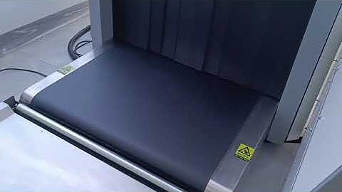 How to operate  X-ray baggage scanner EI-10080