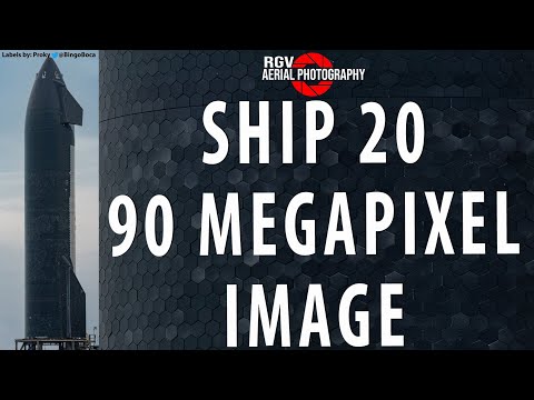 SpaceX Ship 20 90 Megapixel Image w/ Labels