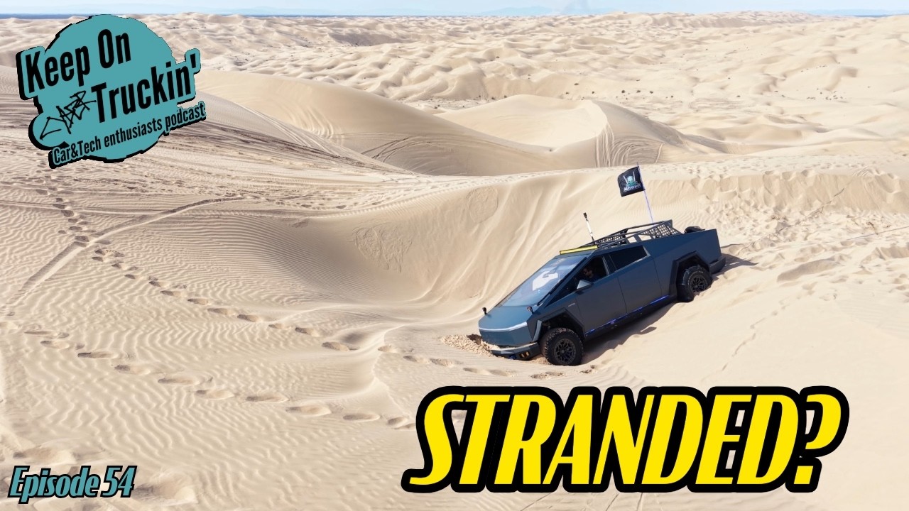 Cybertruck застрял посреди пустыни