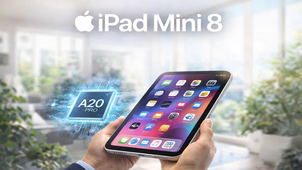 Apple iPad Mini 8 Leaks: A20 Pro Chip, OLED Display & 2026 Release