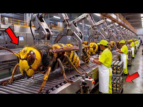 EL AVISPÓN Más PELIGROSO del Mundo: Así se Hace su Bebida Energética | MEGA Fábricas 🐝
