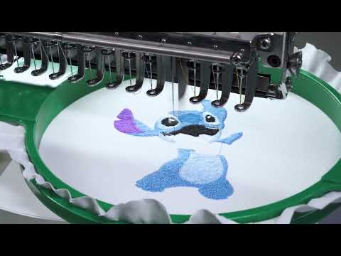 Brodeuse industrielle 2-têtes - Broderie sur T-shirt