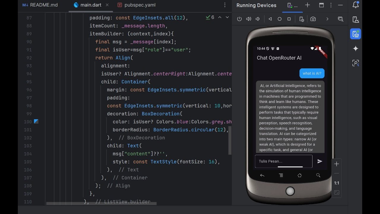 Chat Open Router AI Flutter - YouTube