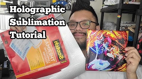 Holographic Background Sublimation Tutorial | Sublimate using a thermal laminate pouch
