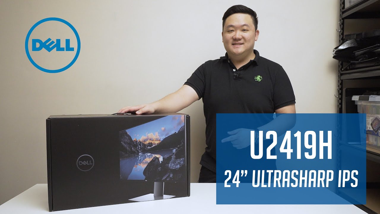 Dell Ultrasharp 24" IPS Monitor - U2419H | Unboxing & Walkthrough - YouTube