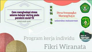 Video Edukasi Cara Menghadapi Stress Selama Belajar Daring pada Pandemi Covid-19