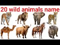 20 जानवरों के नाम 🦁 | Learn Animals in Hindi & English | Kids Cartoon Video