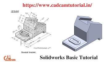 Solidworks Basic Tutorial for Beginners ! Solidworks Training Exercises - 26