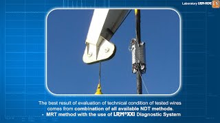 MRT Examination of offshore crane wire ropes