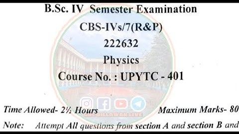 BSC SEM-4 PHYSICS #oldquestionpapers #jammuuniversity @GDCBillawarLive  #gdcbillawarlive