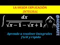 Integral de dx/(sqrt(x-1)-\sqrt{x+1)} | Integral of dx/(sqrt(x-1)-\sqrt{x+1)}