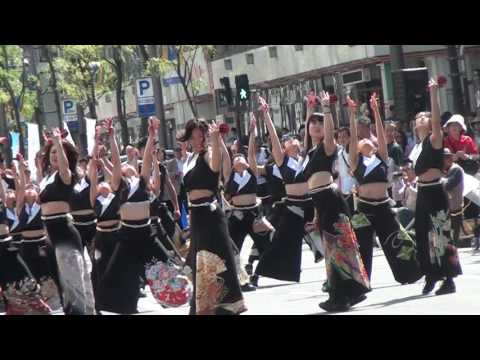 銀座柳まつり'17 よさこい 襲雷舞踊団 - 我謳（がお）1回目