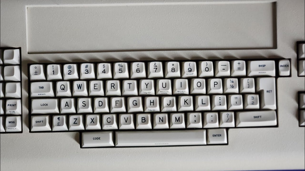 IBM 6580 Beamspring Displaywriter Typing demo YouTube