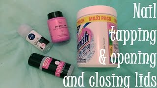 #103 *ASMR* Nail tapping & lids with soft speaking screenshot 5