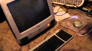1998 Bondi Blue iMac Unboxing and demonstration